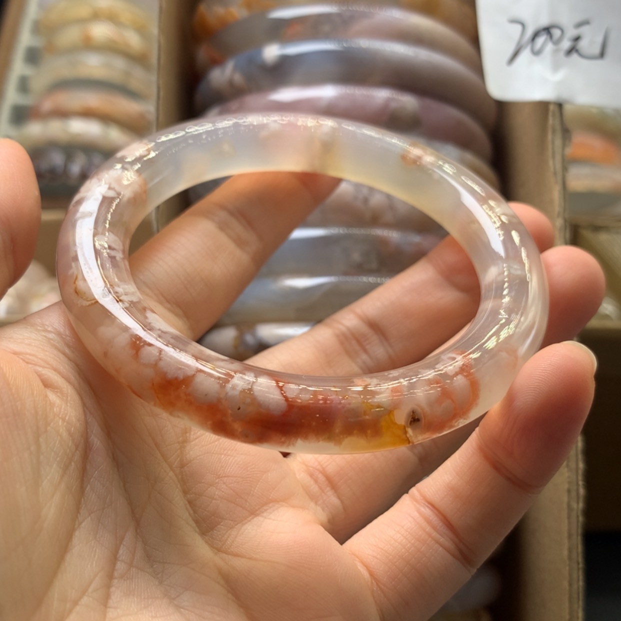 【闪购商品】玛瑙/玉髓手镯未镶嵌思*