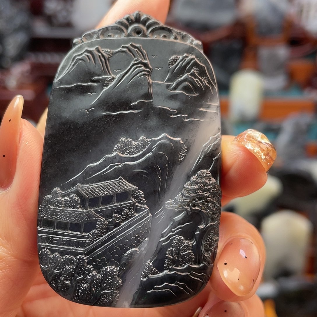 和田玉未镶嵌颈饰