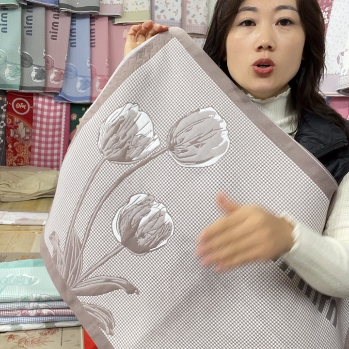 棉特价促销咖色郁金香