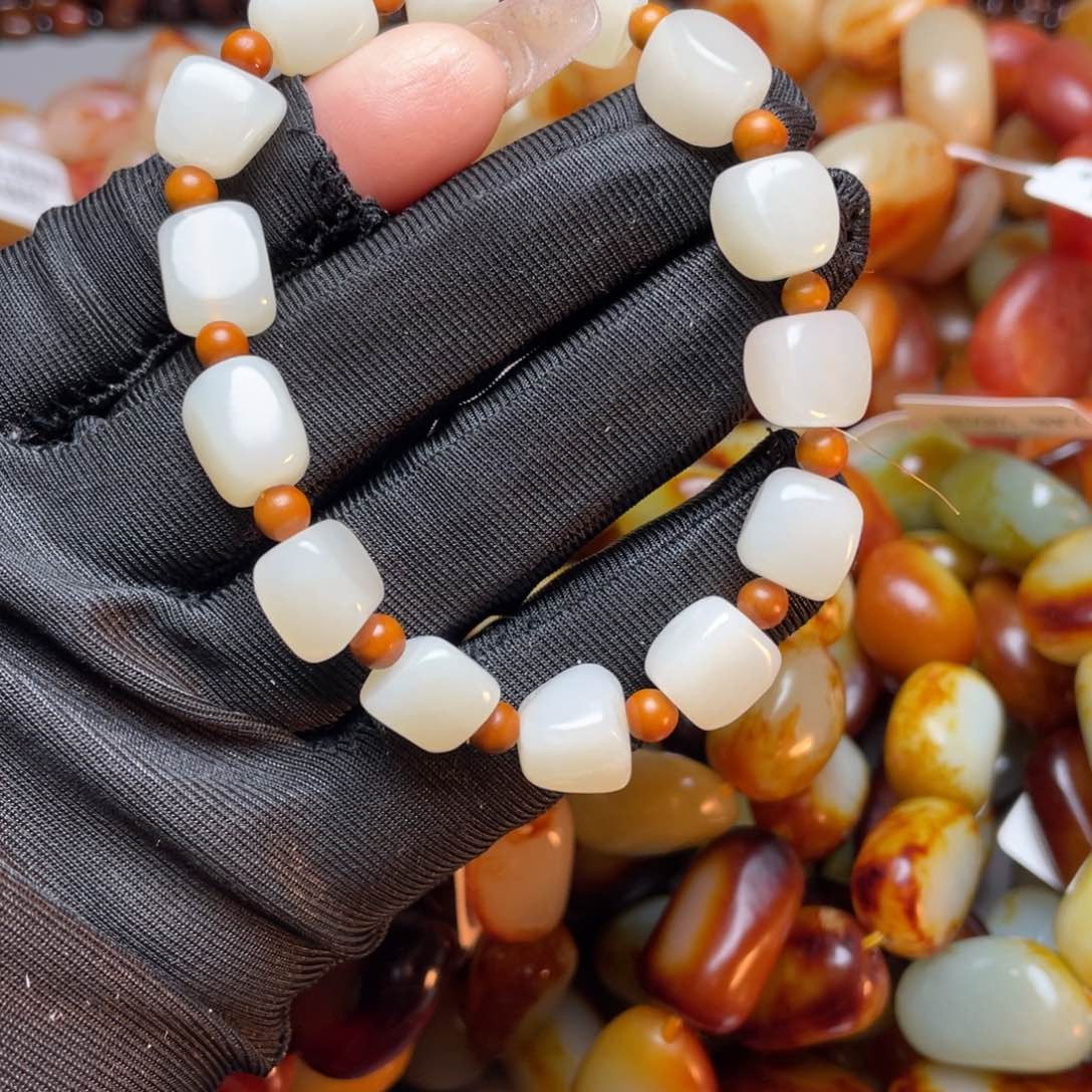 和田玉手链未镶嵌