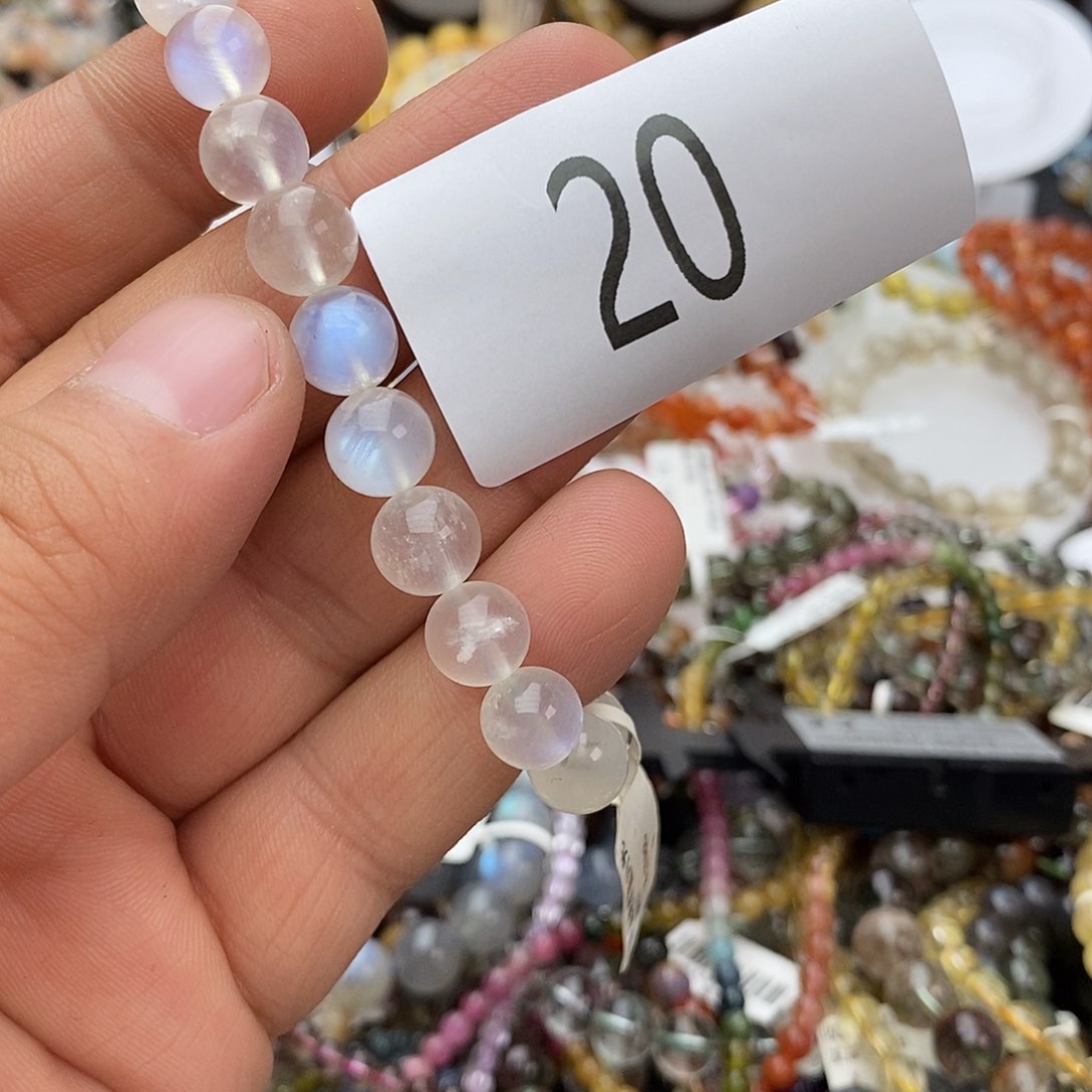 月光石手链未镶嵌手链