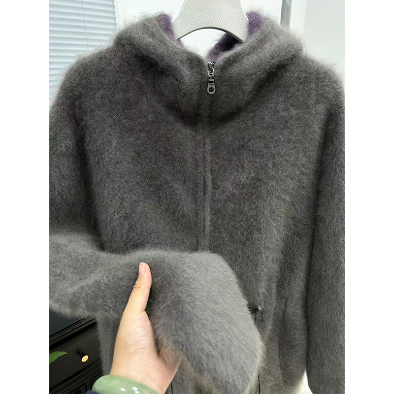 【北美小动物毛毛】“双生花”超重磅松弛艺术感外套019