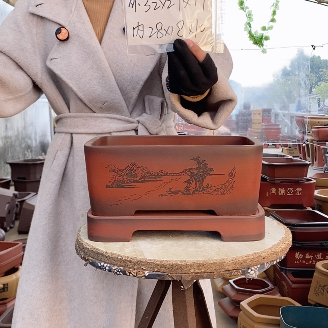 紫砂花盆紫砂花盆