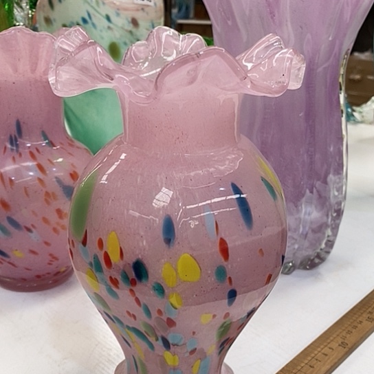 琉璃高度23厘米芬顿花瓶