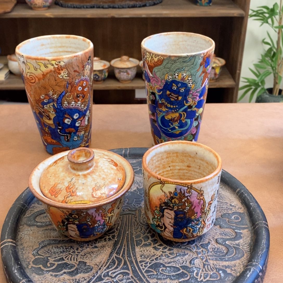 木*手工手绘一念茶杯