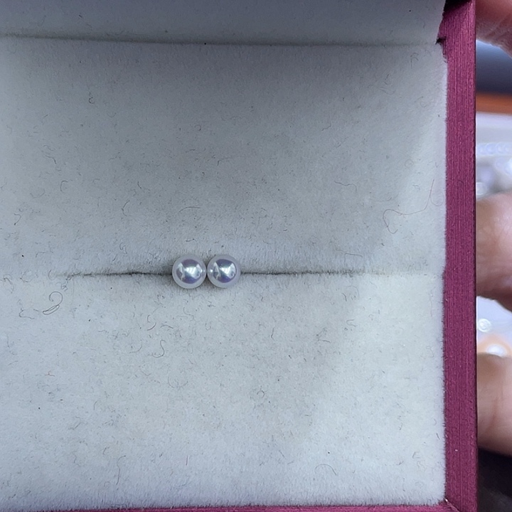 淡水珍珠耳饰银S925镶嵌璇