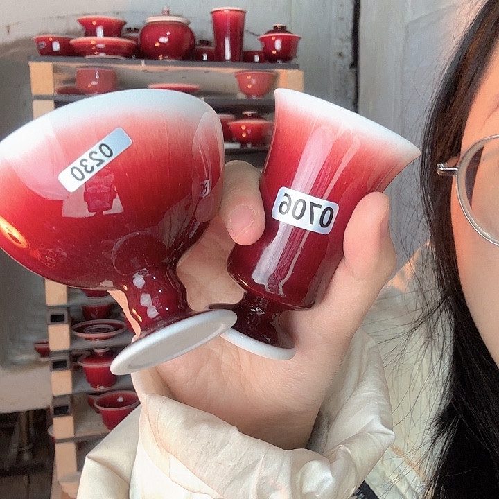 瓷片景德镇郎红陶瓷