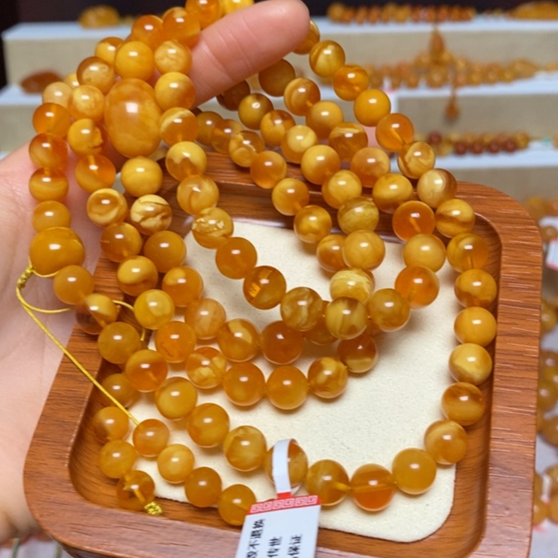 【闪购商品】未镶嵌蜜蜡手链手串