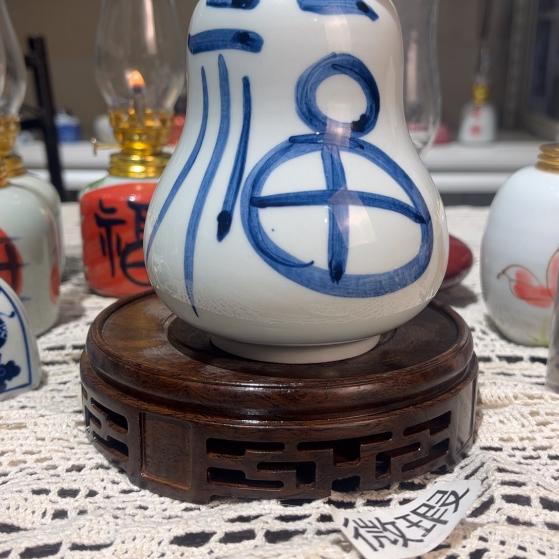 摆件景德镇陶瓷香薰灯