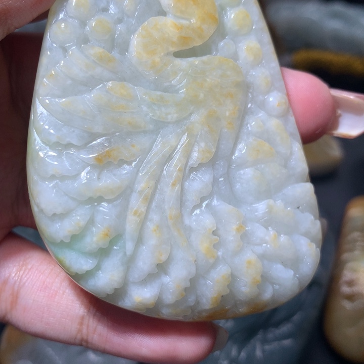 翡翠未镶嵌颈饰保真天然a货翡翠