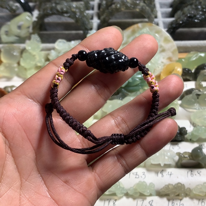 蛇纹石玉未镶嵌手链桑蓉