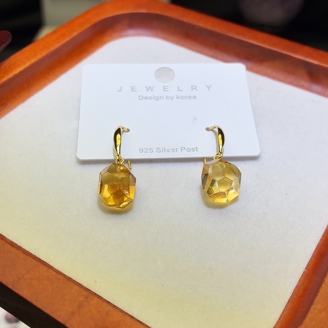 未镶嵌吊坠(不含链)水晶成品耳坠