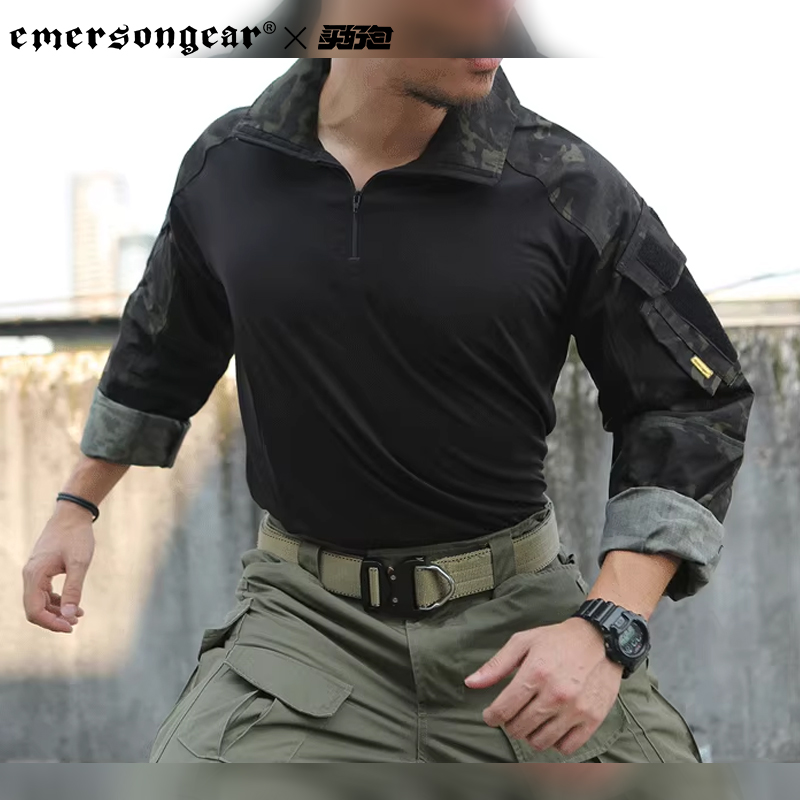 爱默生G3竞技t恤黄标升级版夏季户外舒适作训男士长袖户外长袖