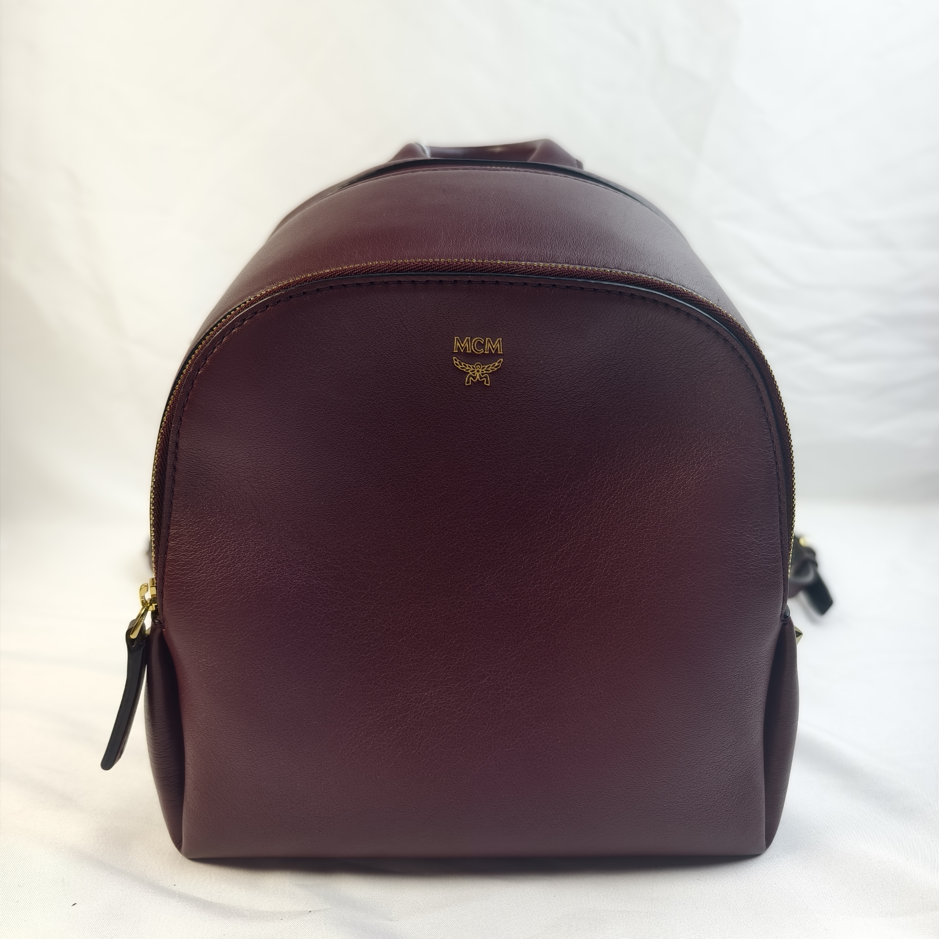 95新 MCM MCM 紫色双肩包 /尺码21*10*23