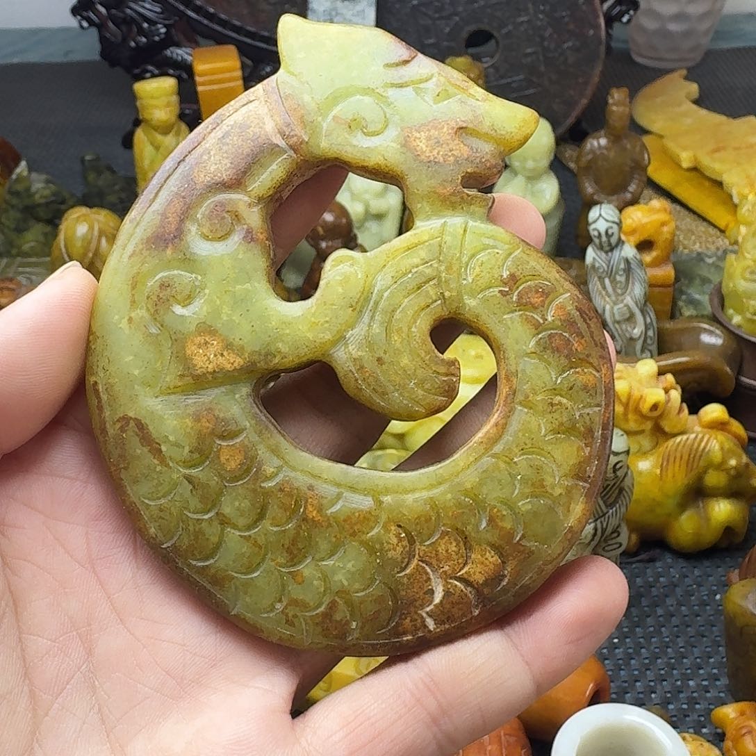 白玉菩提吊坠。。。