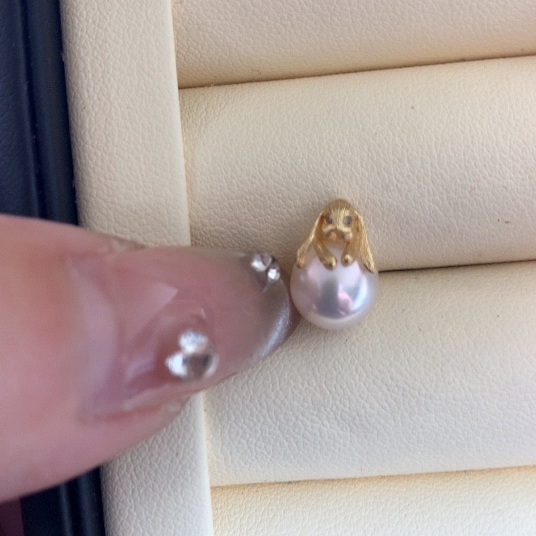 海水珍珠颈饰18K金镶嵌