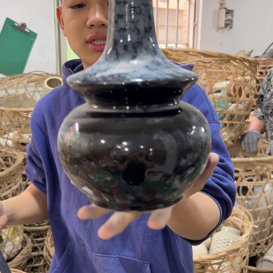 摆件93 号高中低温陶瓷工艺瓶（部分微瑕）