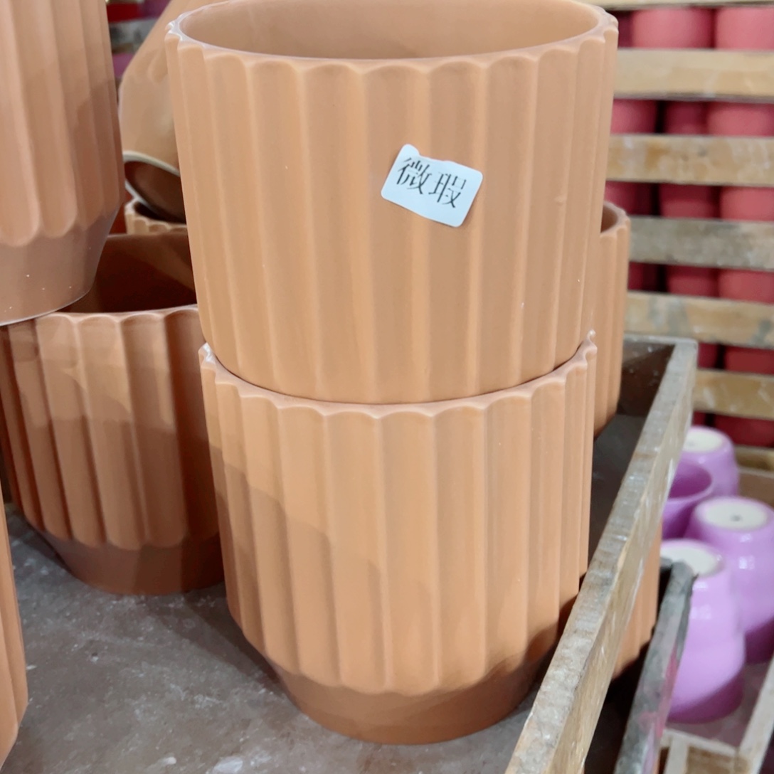 有孔，陶瓷花盆满10米包邮发货