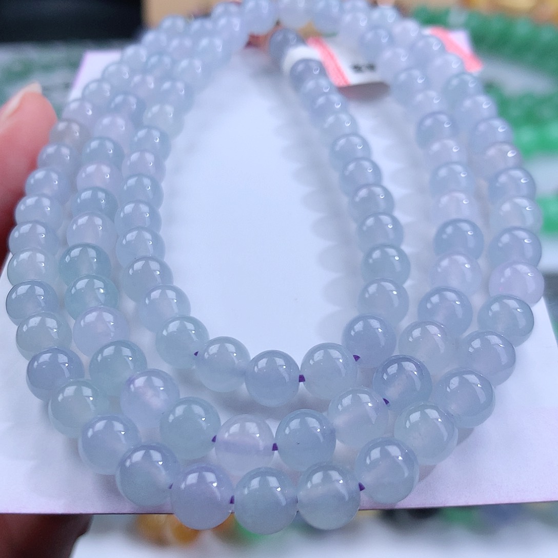 翡翠手链未镶嵌卡6mm