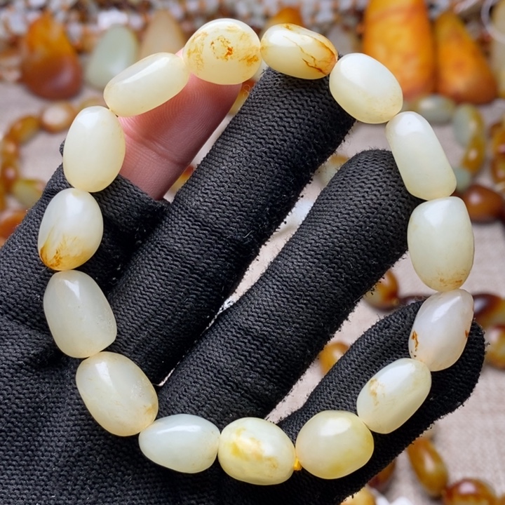 和田玉未镶嵌手链