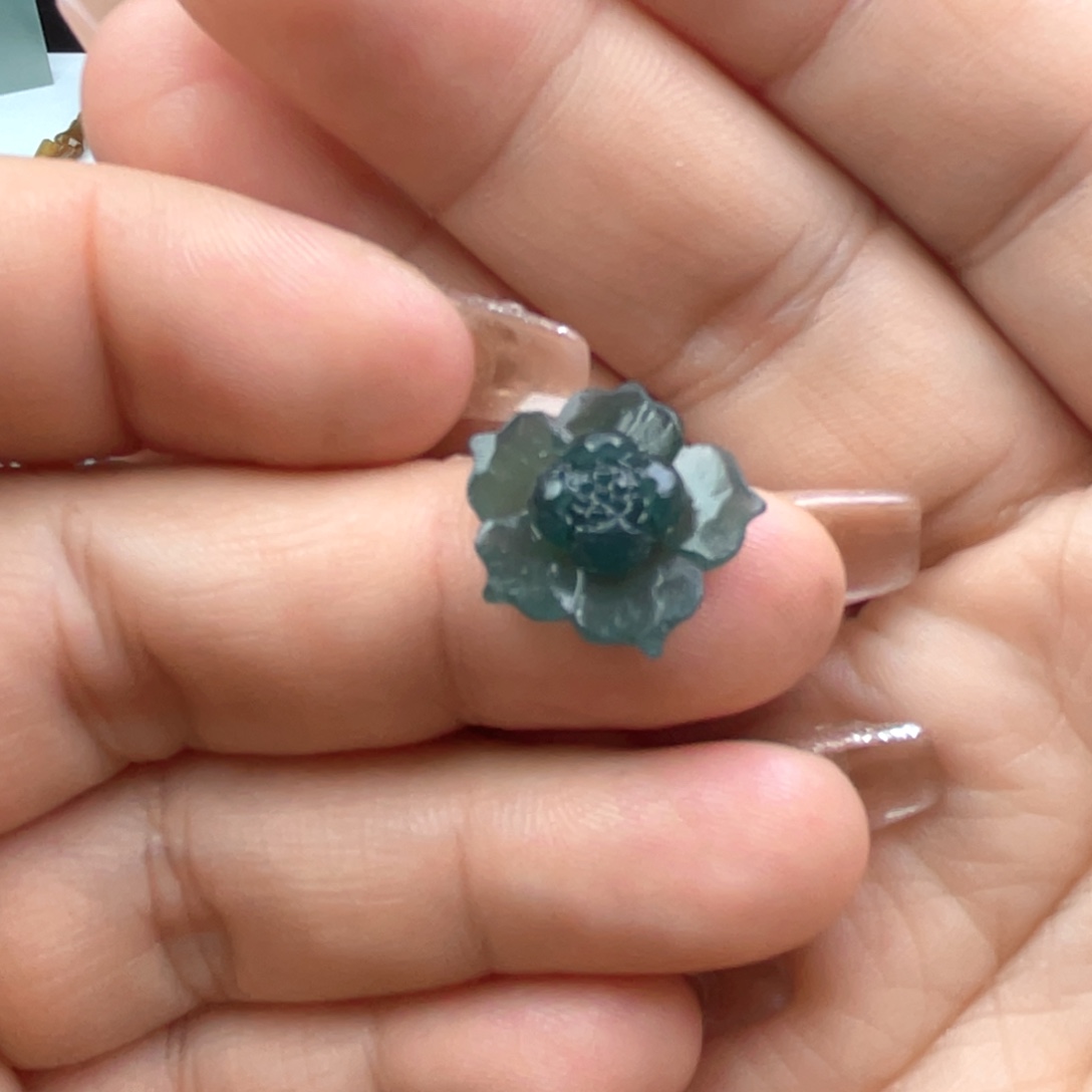 定制翡翠未镶嵌微料莲花