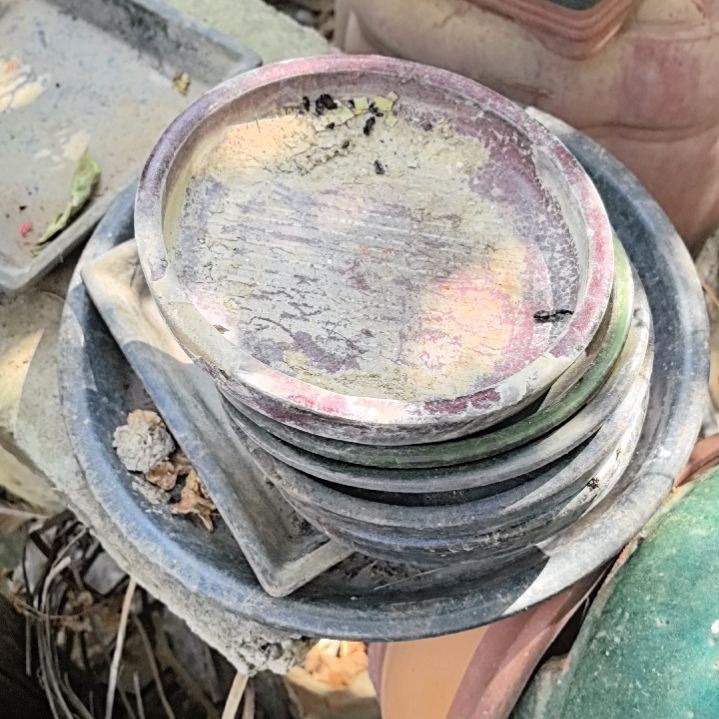 红陶只***€石湾接水盘5个