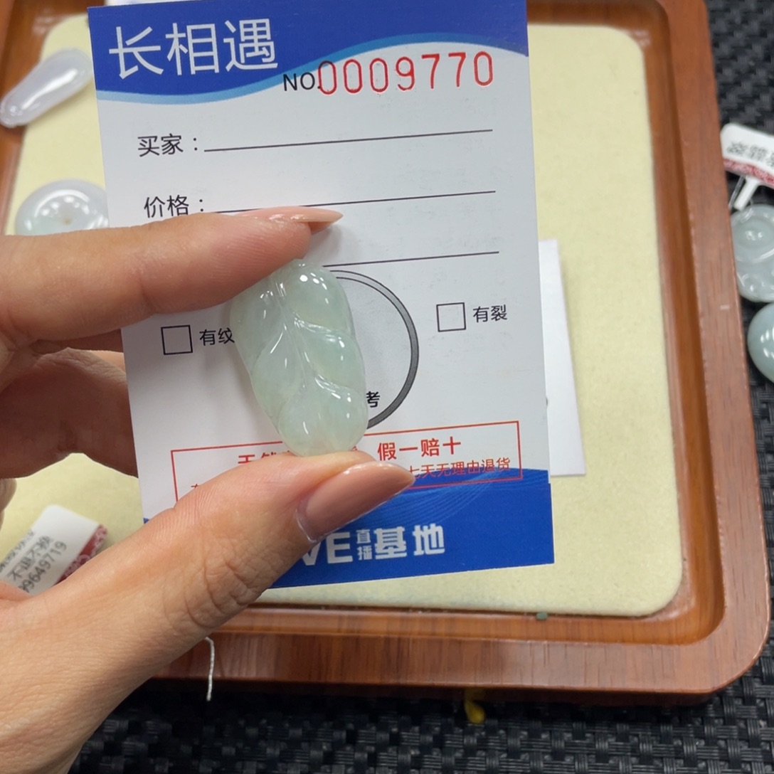 翡翠颈饰未镶嵌翡翠吊坠x 9770