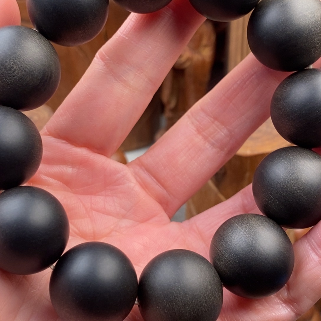 檀香木手串/手链小*老山檀香2.0手串阴沉