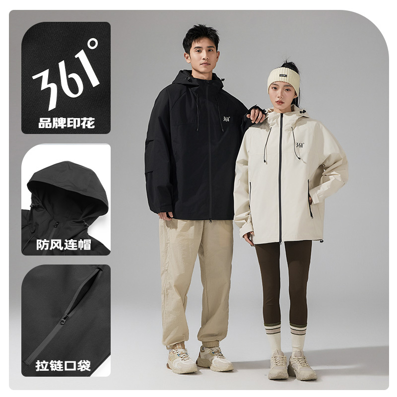 361°情侣运动休闲时尚舒适百搭单风衣4225-HOT