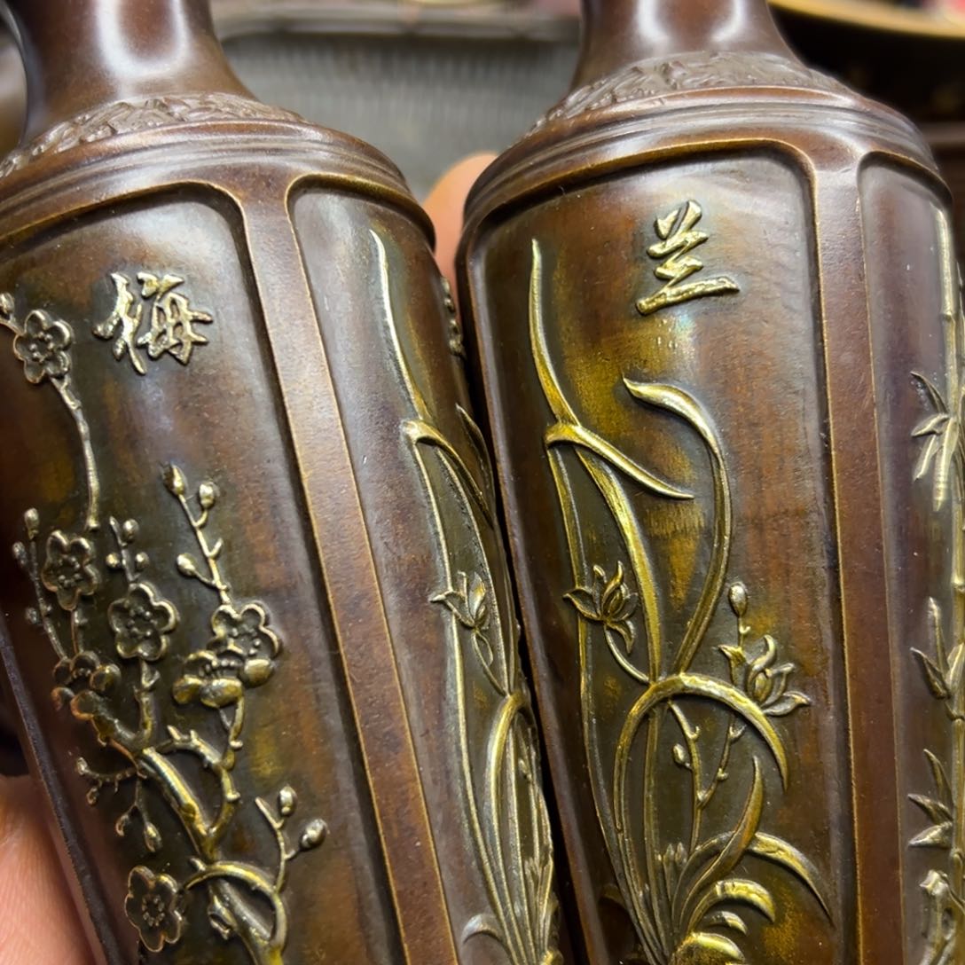 铜摆件欢迎欢迎你