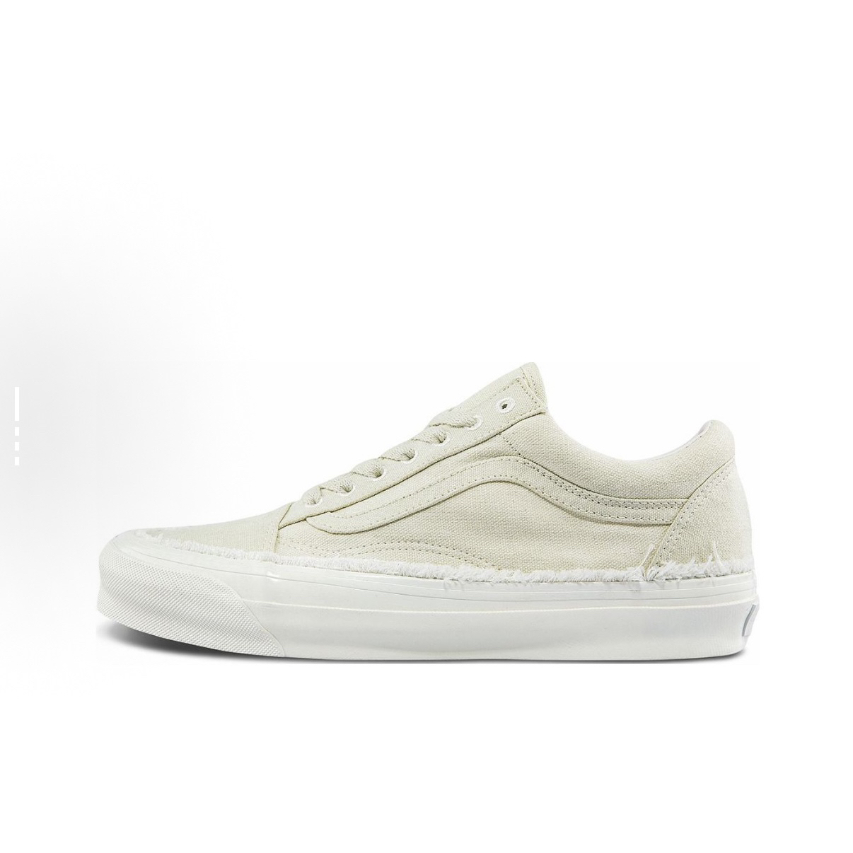 Vans os高端OG Vault舒适百搭白色毛边休闲低帮帆布鞋VN0A5FBE0VW