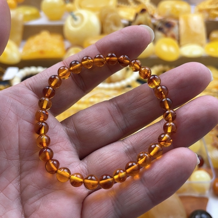 蜜蜡手串未镶嵌手串