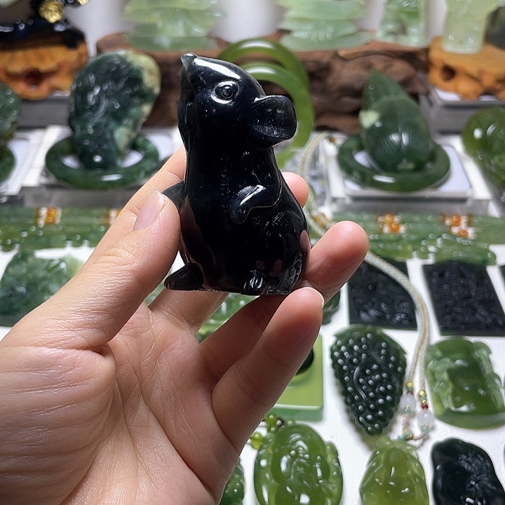 蛇纹石玉手把未镶嵌