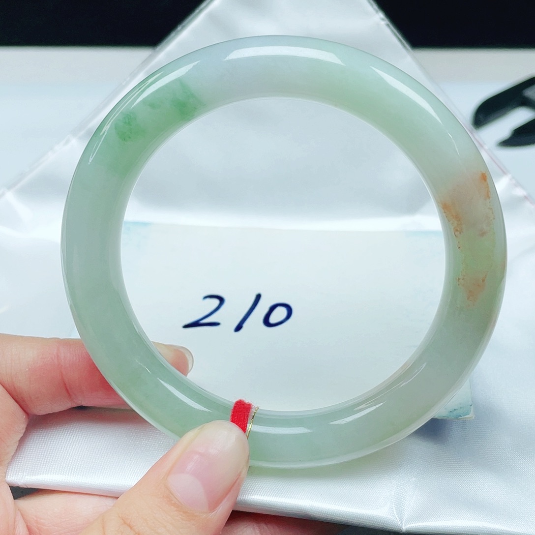 翡翠未镶嵌手镯（圆镯）圆条59