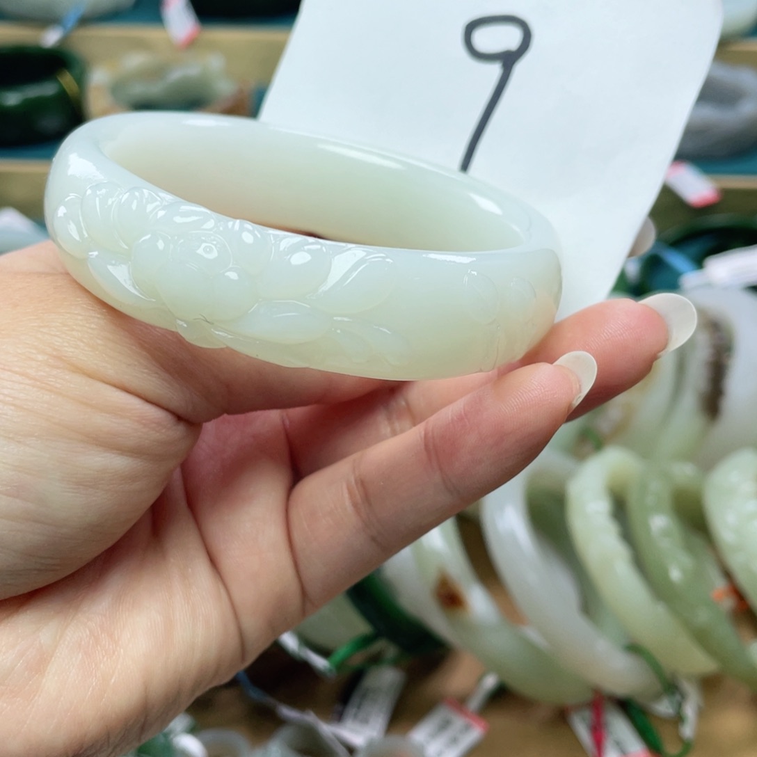 未镶嵌手镯和田玉圈口59