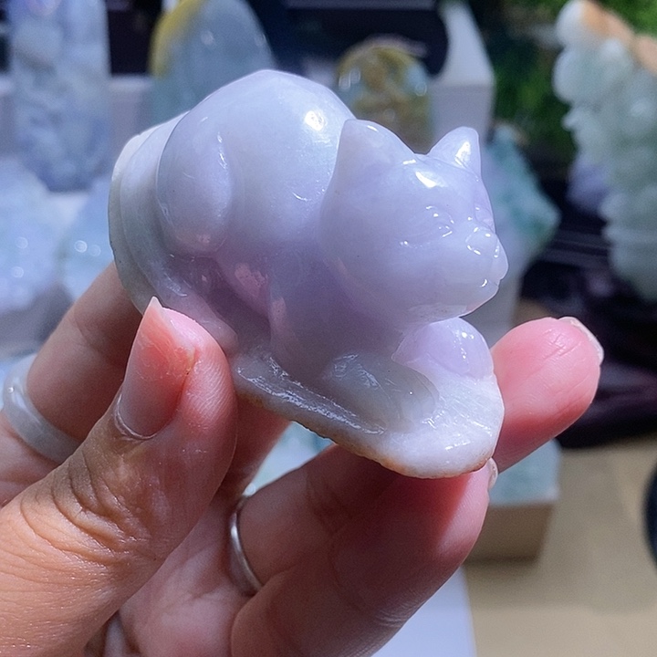 【闪购商品】翡翠挂件未镶嵌猫