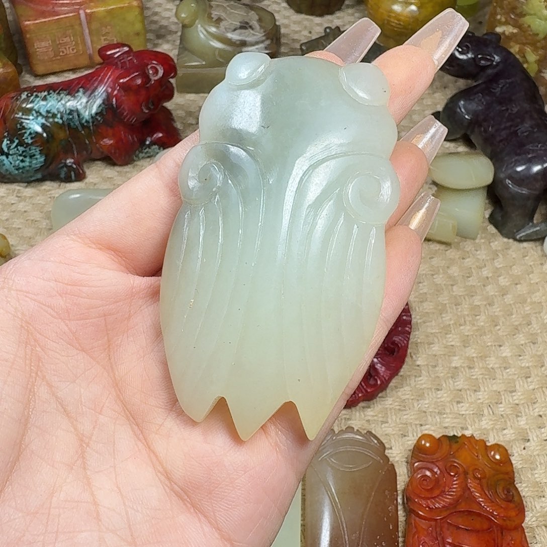 白玉菩提吊坠挂件