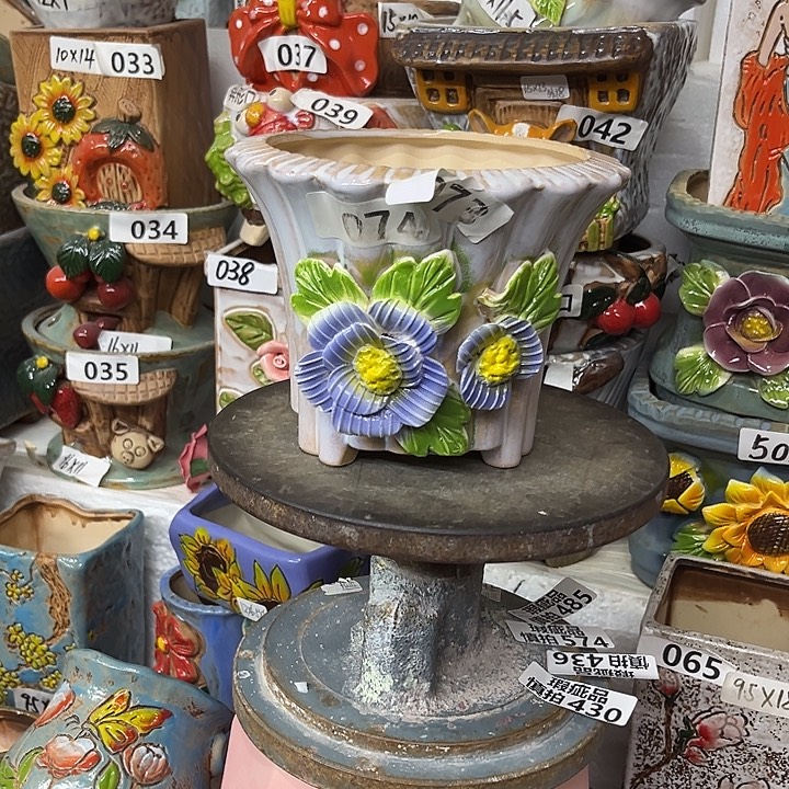 粗陶材质多肉花盆