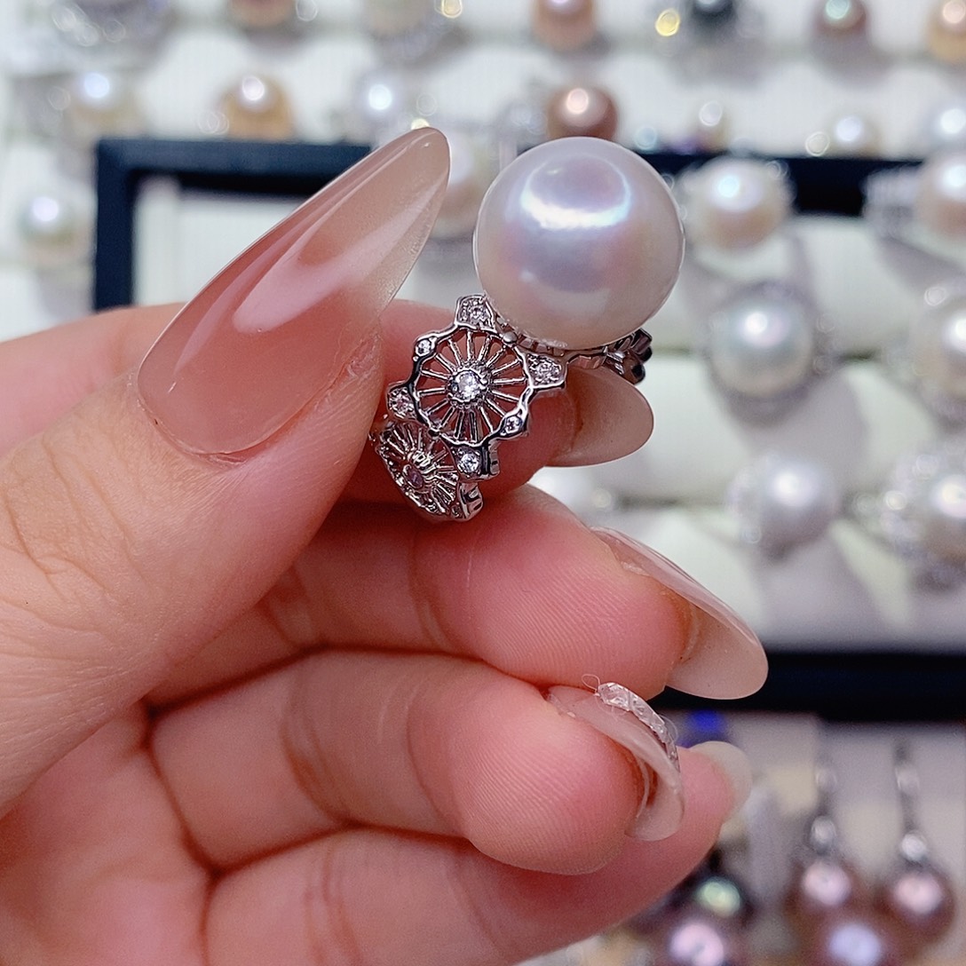 淡水珍珠戒指未镶嵌12➕