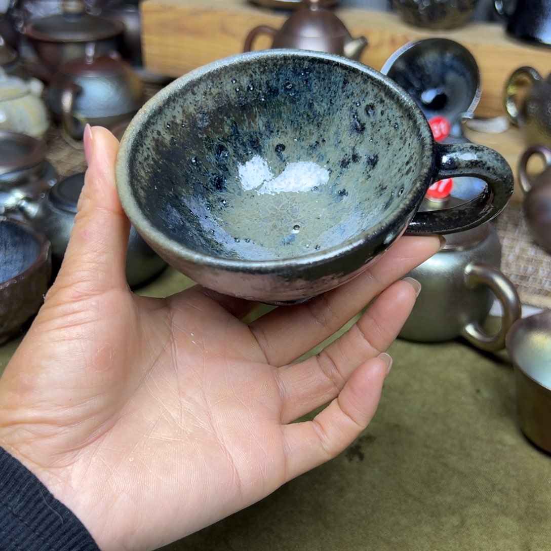 云南建水紫陶柴烧咖啡杯