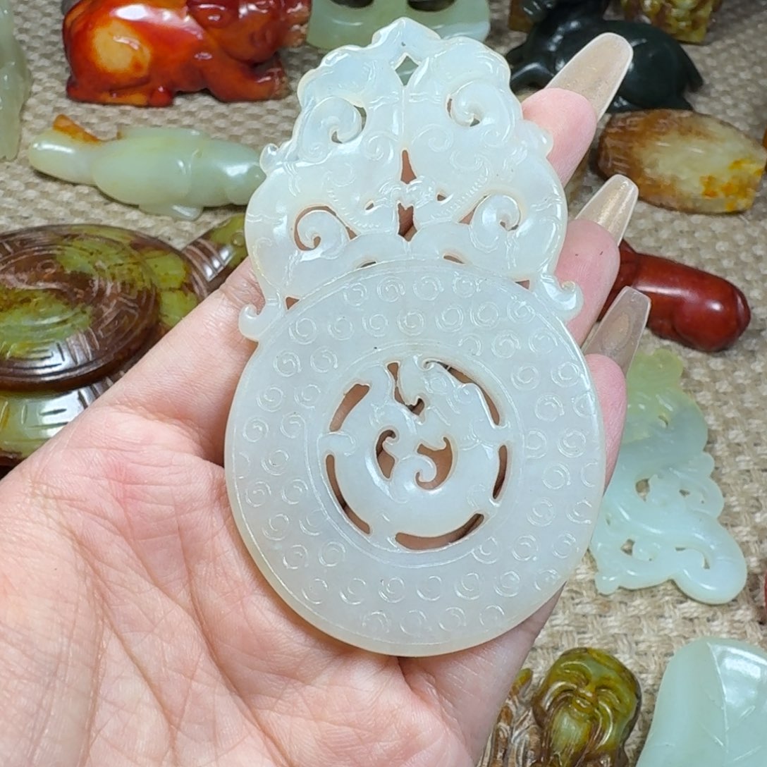 吊坠白玉菩提挂件