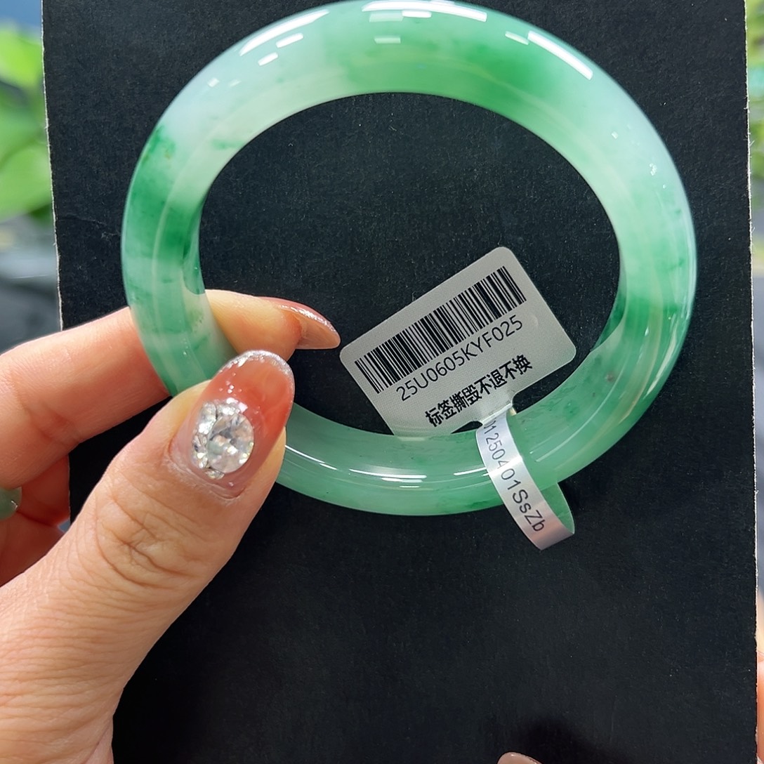 E****未镶嵌手镯石英质玉（非洲翠）➕艳艳57