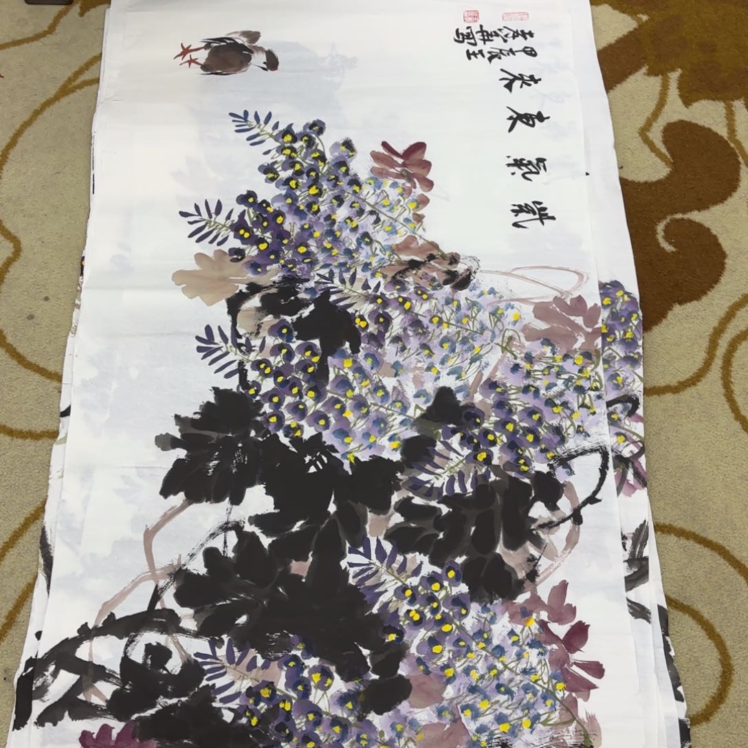 国画王孝华四尺李欣主播