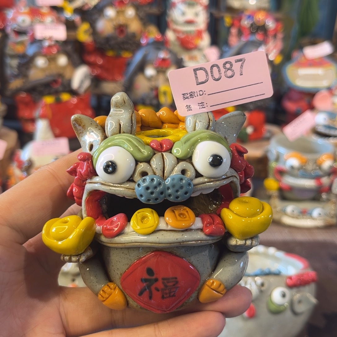 泥塑纯手工茶宠摆件