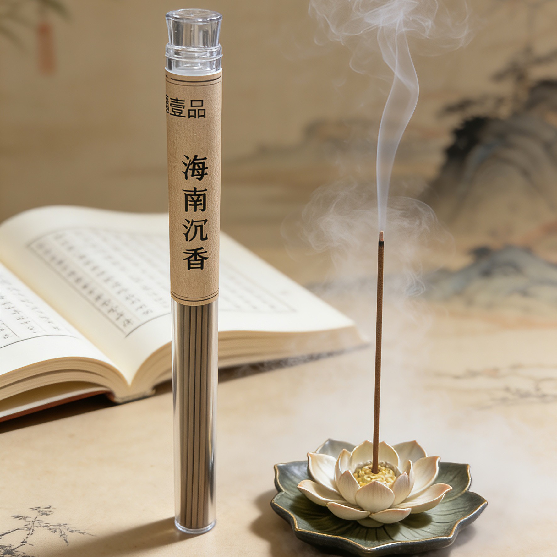 天然海南沉香线香室内家用茶室棋牌室瑜伽打坐