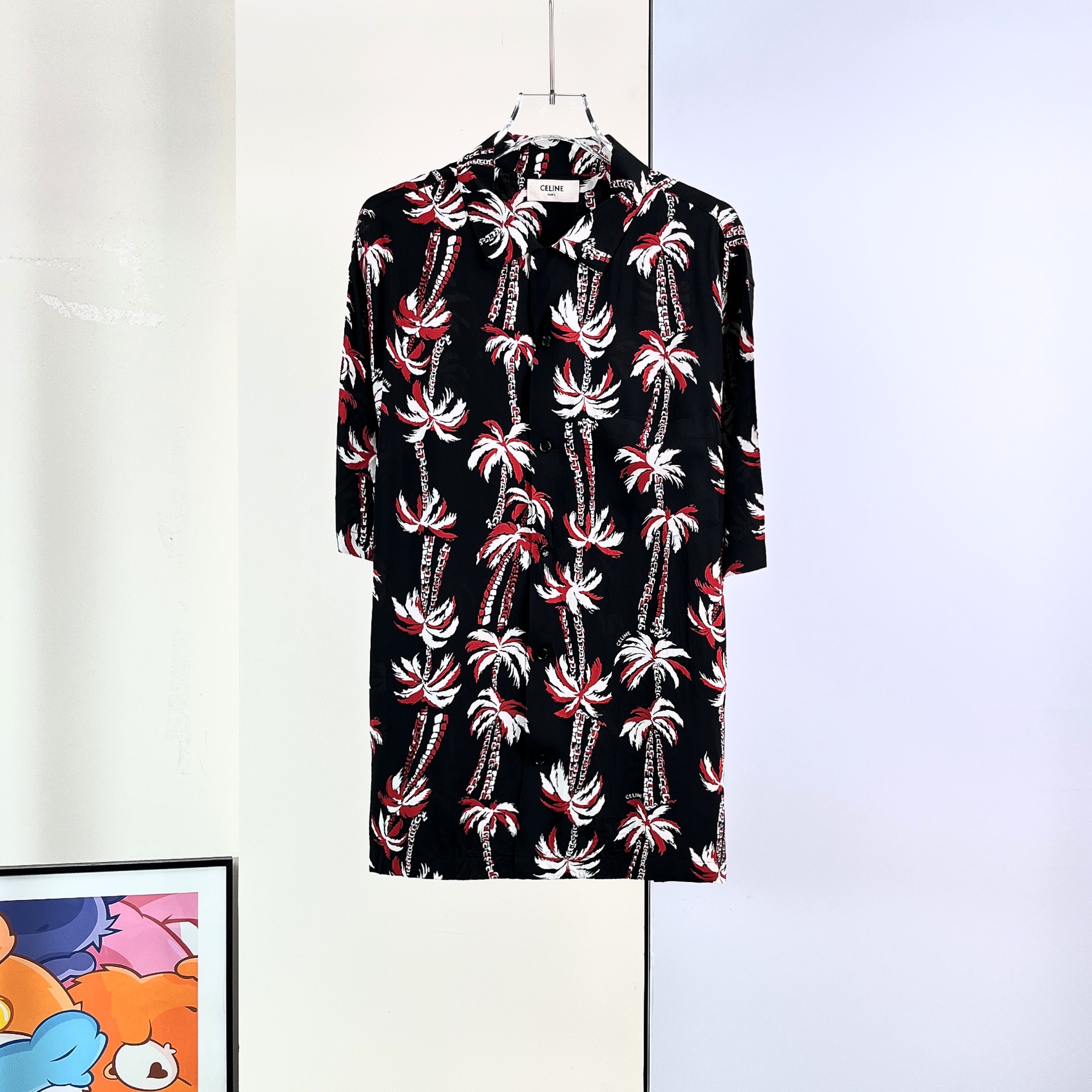 99新 Celine/思琳 99新/思琳短袖衬衫/41码/Xspa9375