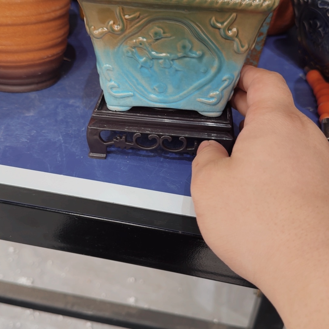 紫砂花盆粗陶盆 呀