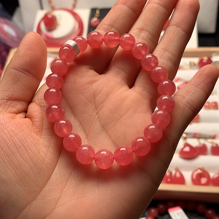 菱锰矿（红纹石）手绳未镶嵌