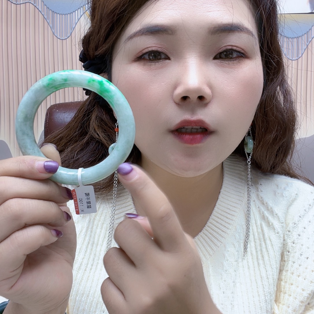 熊***猫石英石纯铜手镯59圈口