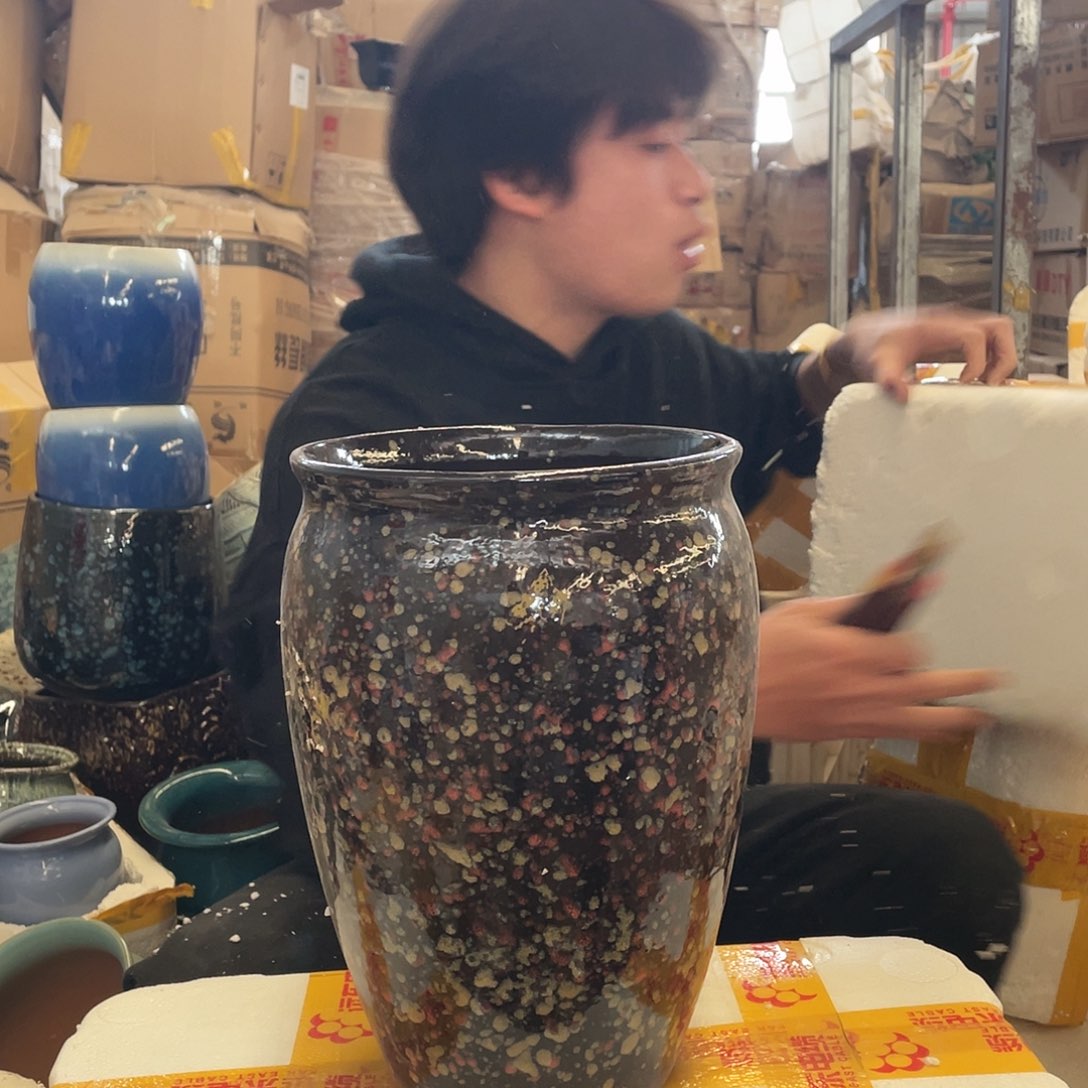 红陶宜兴紫砂花盆